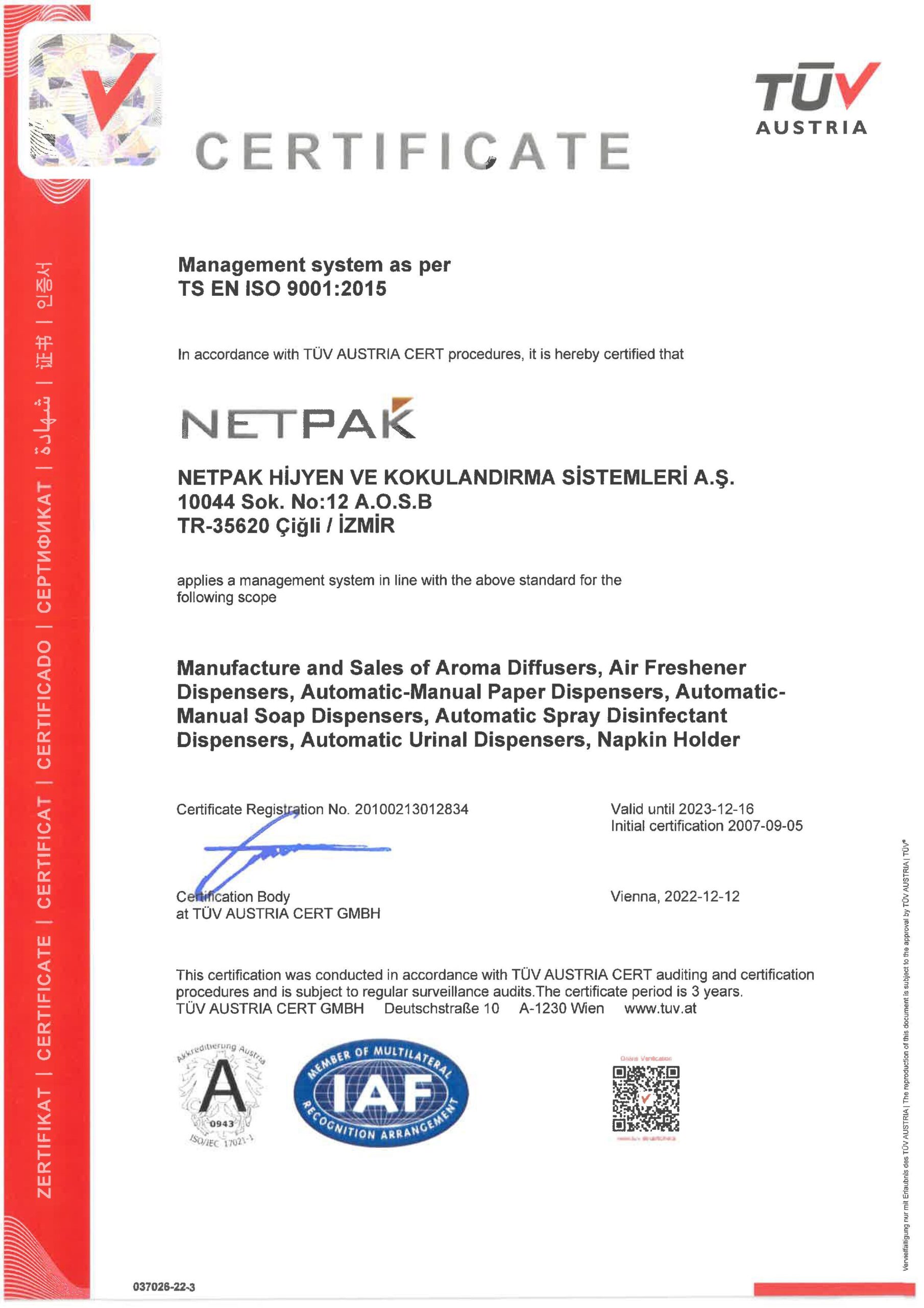Quality Management System Standard