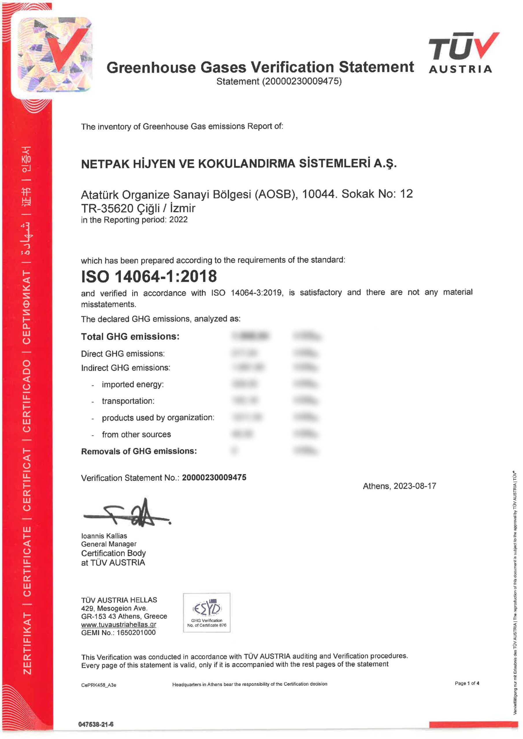 Greenhouse Gas and Emissions Management System Standard